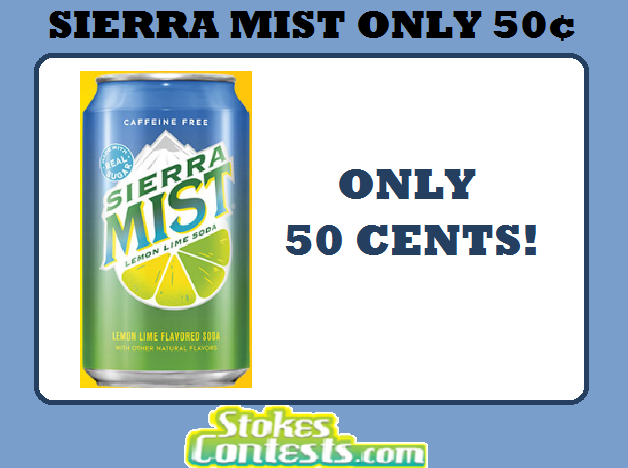 Image Sierra Mist for ONLY 50 CENTS!