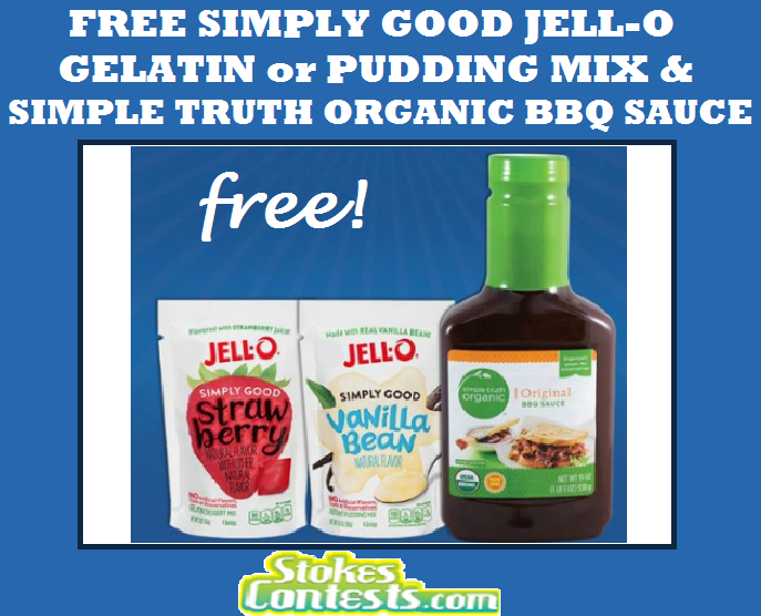 Image FREE Simply Good Jell-O Gelatin or Pudding Mix & Simple Truth Organic BBQ Sauce TODAY ONLY!