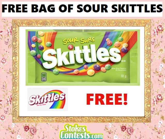 Image FREE Bag of Sour Skittles