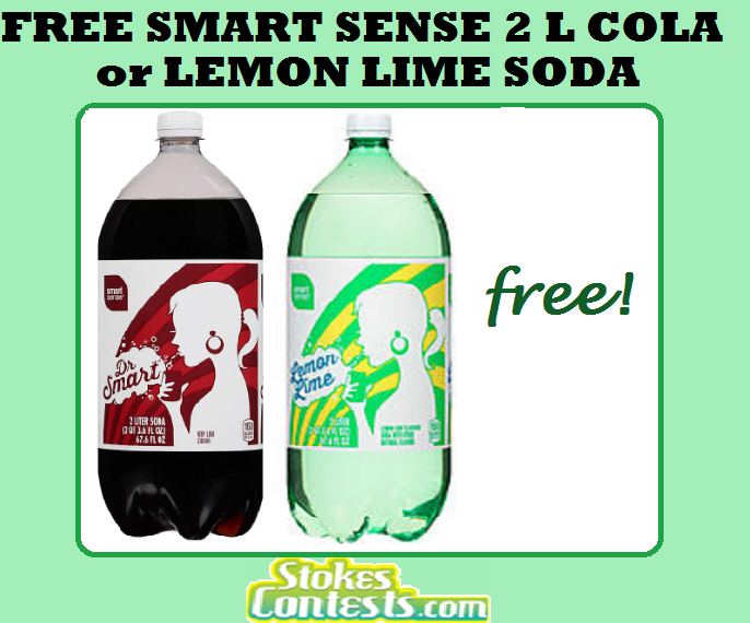 Image FREE Smart Sense 2 Litre Cola or Lemon Lime Soda TODAY ONLY!