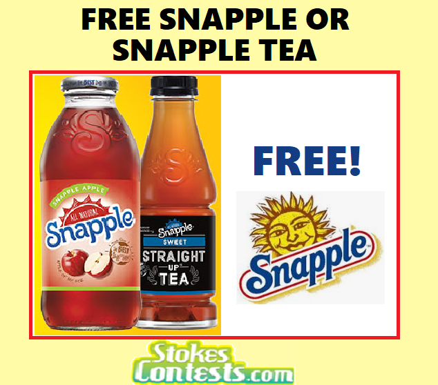 Image FREE Snapple or Snapple Tea