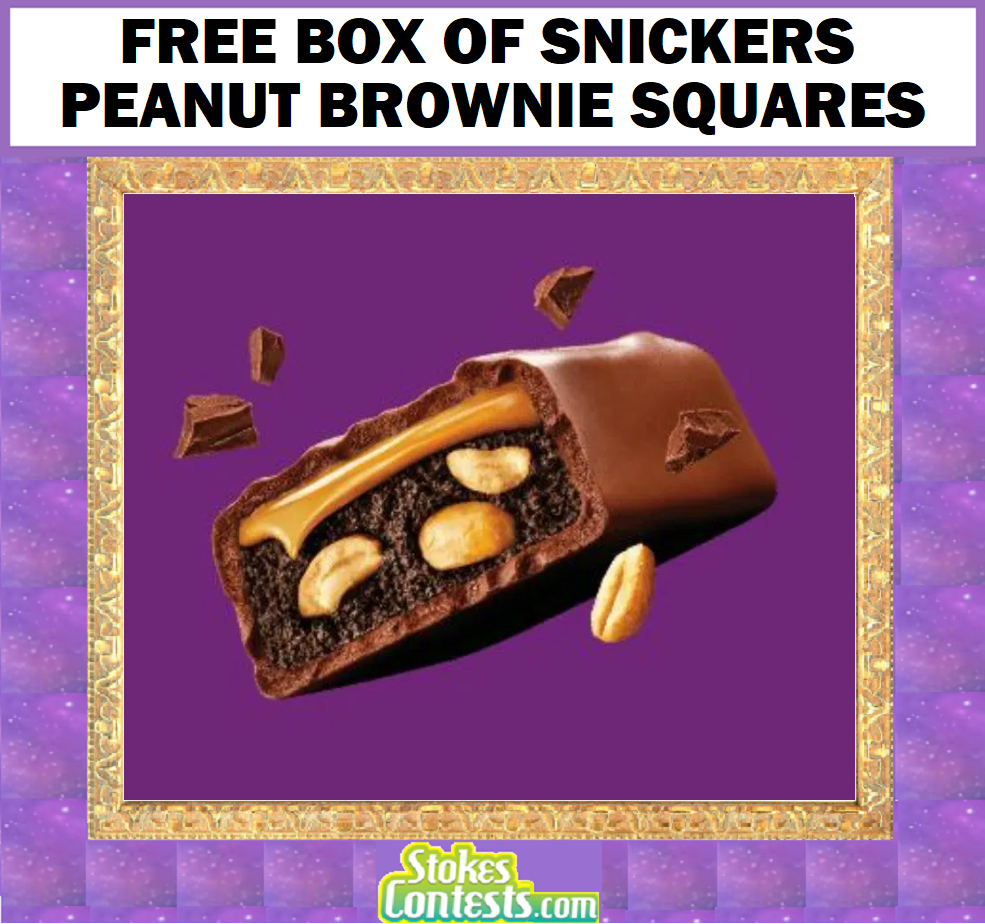 Image FREE BOX Of Snickers Peanut Brownie Squares