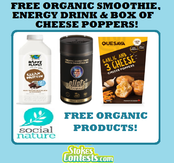 Image FREE Organic Smoothie, FREE BOX of Cheese Poppers & MORE!!