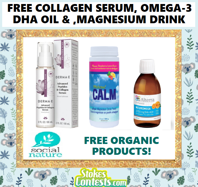 Image FREE Collagen Serum, FREE Omega-3 DHA Oil, FREE Bob's Red Mill Breakfast & MORE!