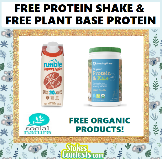 Image FREE Rumble Protein Supershake & FREE Organic Plant Based Protein