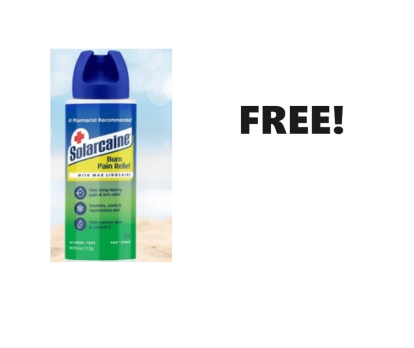 Image FREE Solarcaine Aloe Sunburn Relief Spray