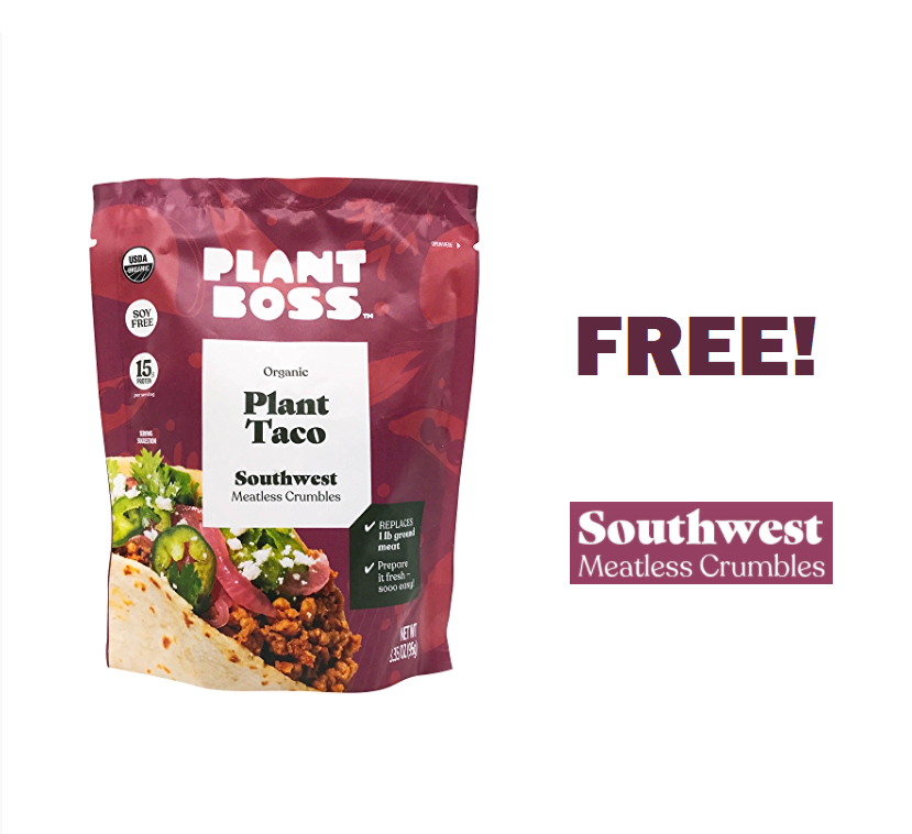 Image FREE Southwest Plant Taco Meatless Crumbles