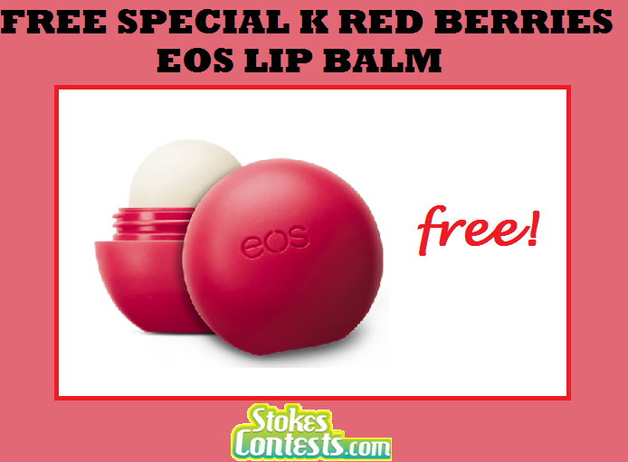 Image FREE Special K Red Berries EOS LIP BALM
