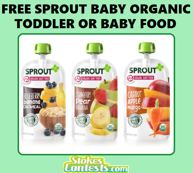 Image FREE Sprout Organic Toddler or Baby Food 
