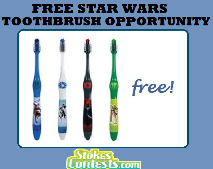 Image FREE Star Wars Toothbrush Opportunity 