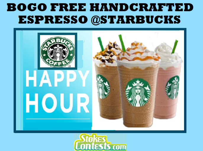 Image BOGO FREE Handcrafted Espresso Beverage @Starbucks! TODAY!