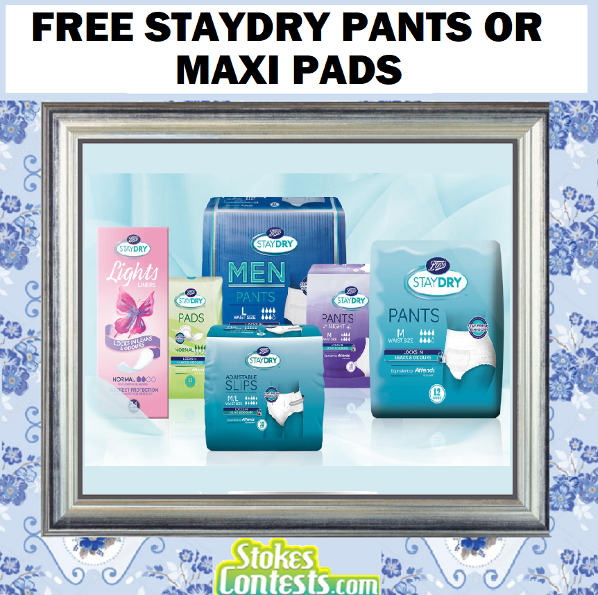 Image FREE Staydry Pants or Maxi Pads