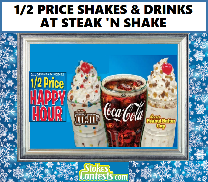 Image Half Price Shakes & Drinks at Steak ‘n Shake!