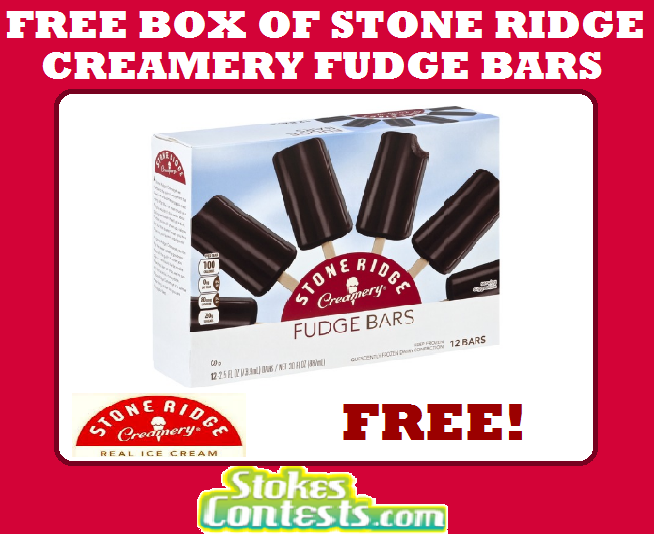 Image FREE BOX of Stone Ridge Creamery Fudge Bars! TODAY ONLY!