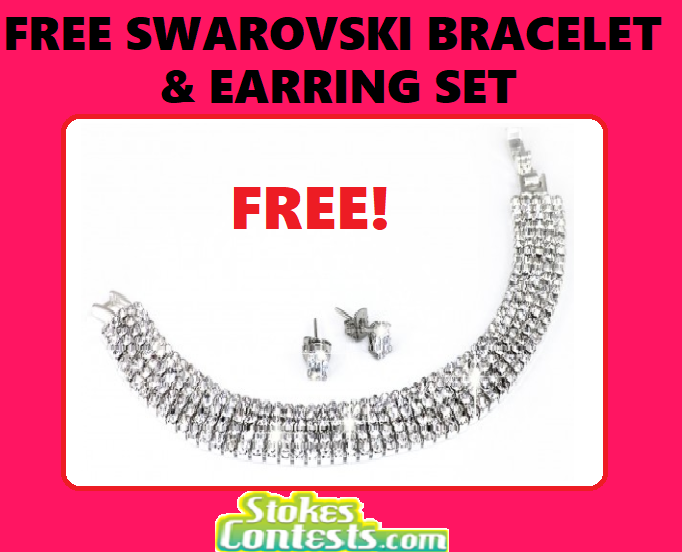 Image FREE Swarovski Bracelet & Earring set