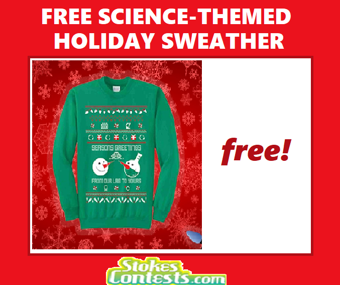 Image FREE Science-Themed Holiday Sweater