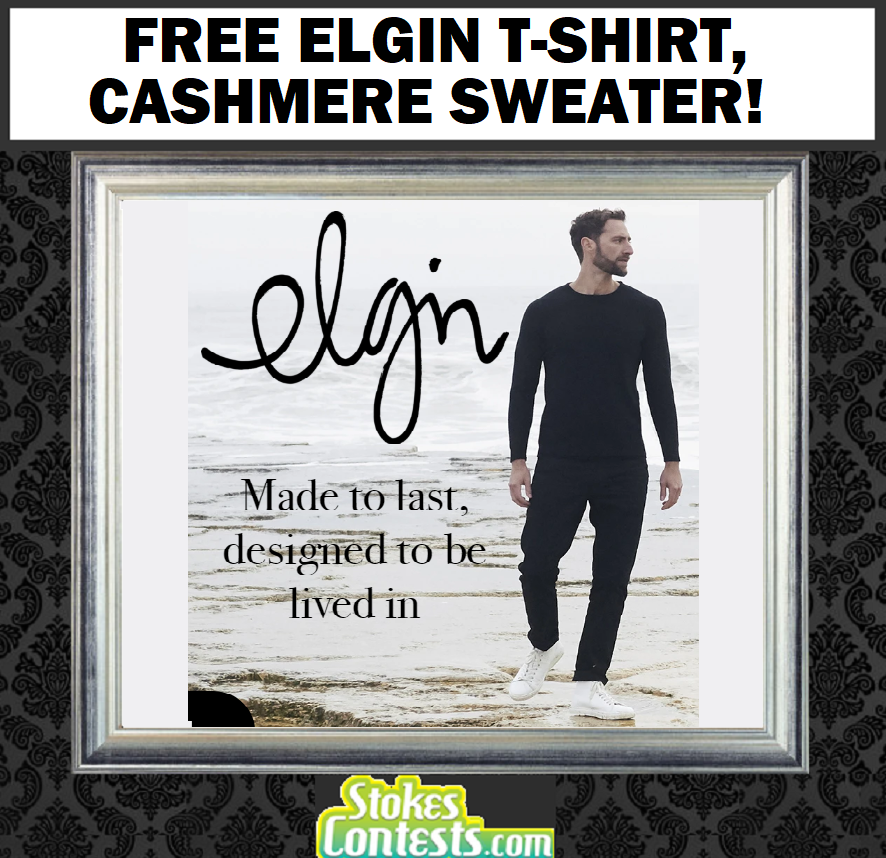 Image FREE Elgin T-Shirt, Cashmere Sweater & MORE!