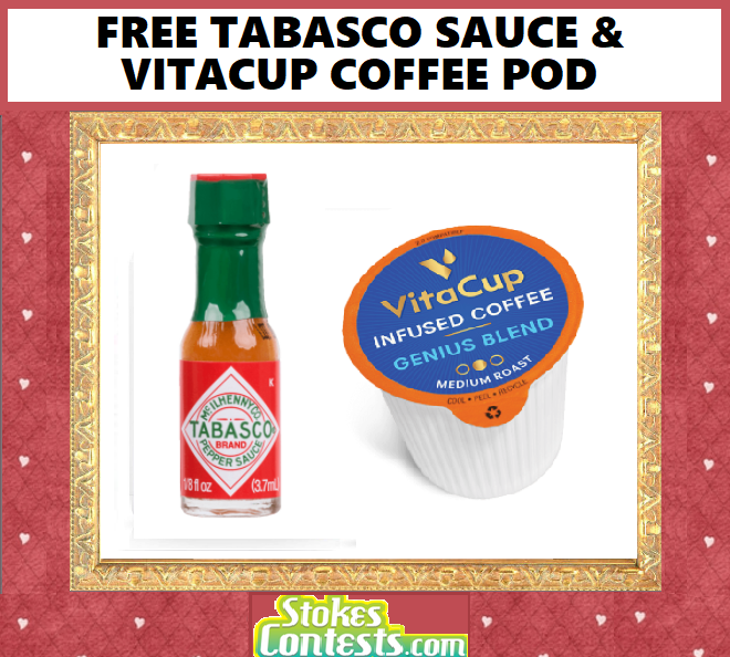Image FREE Tabasco Sauce & FREE VitaCup Coffee Pod