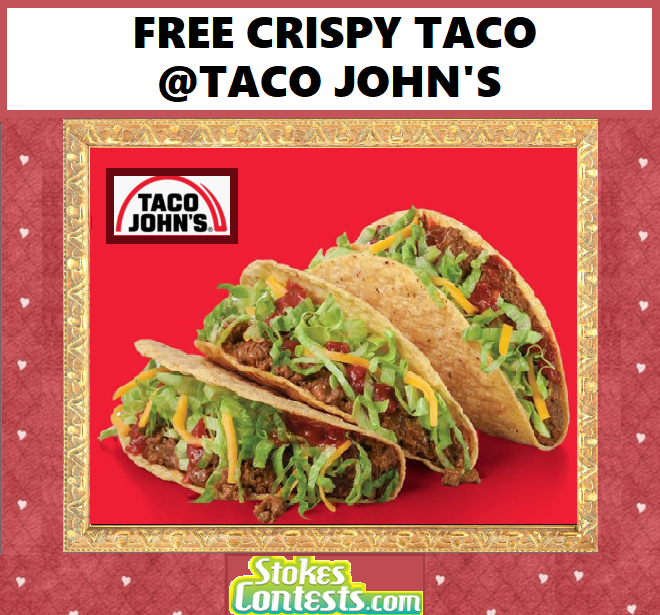 Image FREE Crispy Taco @Taco John's TODAY!