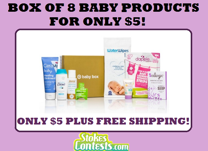 Image BOX of Baby Products - 8 Products for ONLY $5!!!