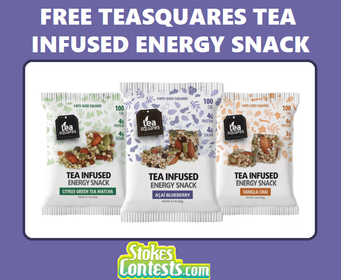 Image FREE TeaSquares Tea Infused Energy Snack