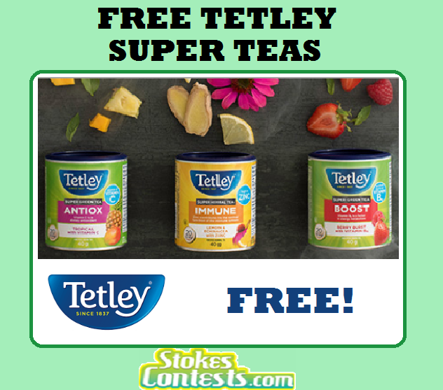 Image FREE Tetley Super Teas