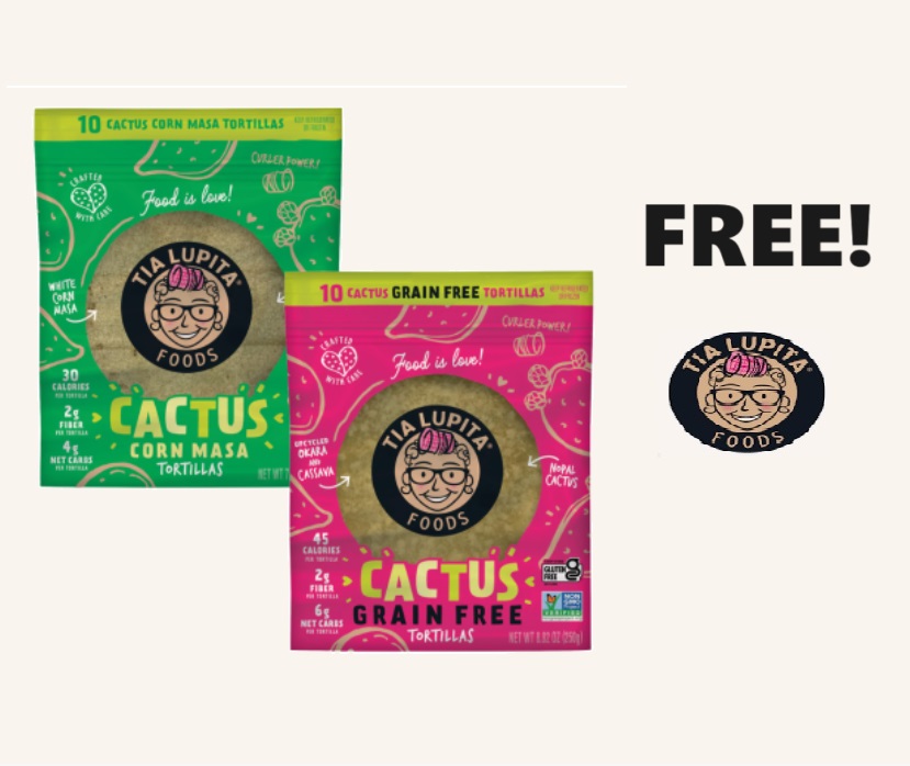 Image FREE Non-GMO Cactus Tortillas! VEGAN!