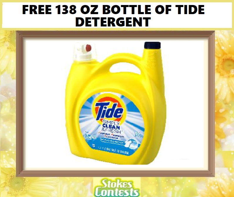 Image FREE 138 oz BOTTLE of Tide Detergent