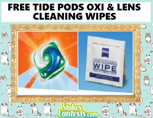 Image FREE Tide Pods OXI & Lens Cleaning Wipes