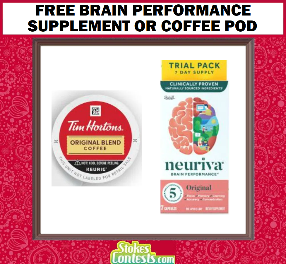 Image FREE Neuriva Brain Performance Supplement or Tim Horton’s Coffee Pod