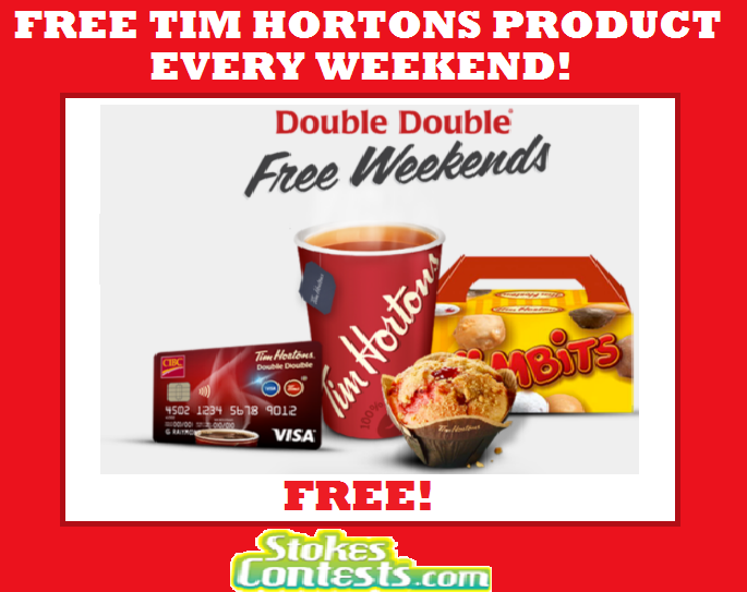 Image FREE Tim Horton's Product Every Weekend!