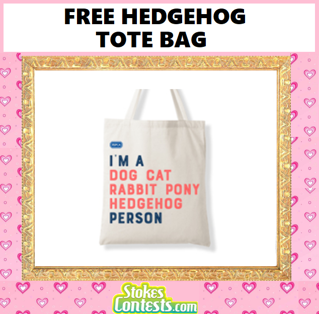Image FREE Hedgehog Tote Bag