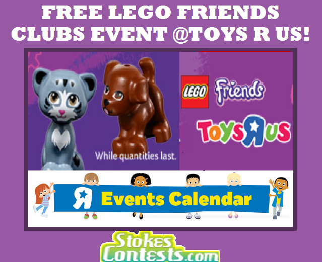 Image FREE LEGO Friends Clubs Make & Take Event at Toys R Us