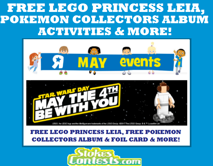 Image FREE LEGO Princess Leia, FREE Pokemon Collector’s Album, FREE Activities & MORE! at Toys R Us Canada
