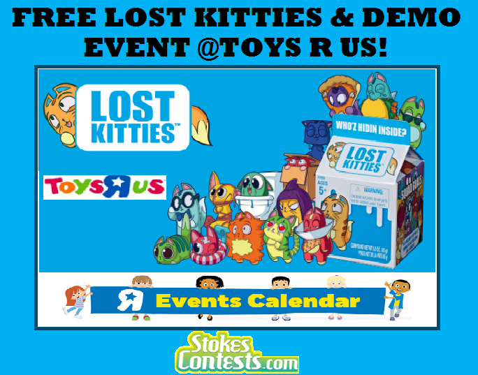 Image FREE Lost Kitties Demo & Play PLUS $5 Shopping Card @Toys R Us!
