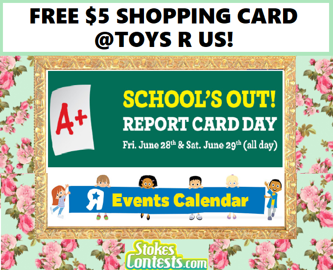 Image FREE $5 Shopping Card @Toys R Us