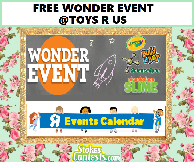 Image FREE Wonder Event @Toys R Us