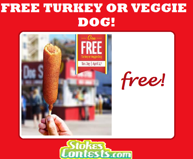 Image FREE Turkey or Veggie Dog! TODAY ONLY!
