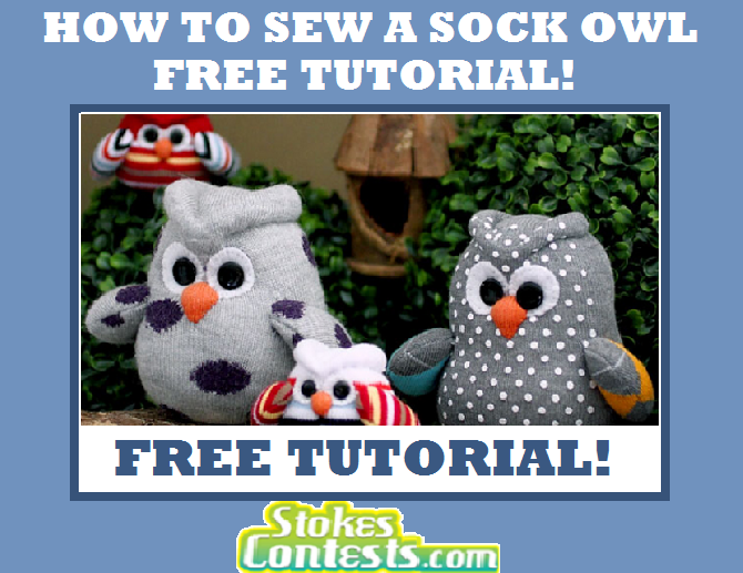 Image FREE How to Sew a Sock Owl Tutorial