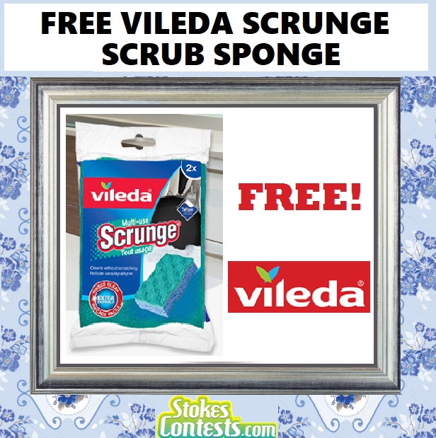 Image FREE Vileda Scrunge Multi-Use Scrub Sponge!