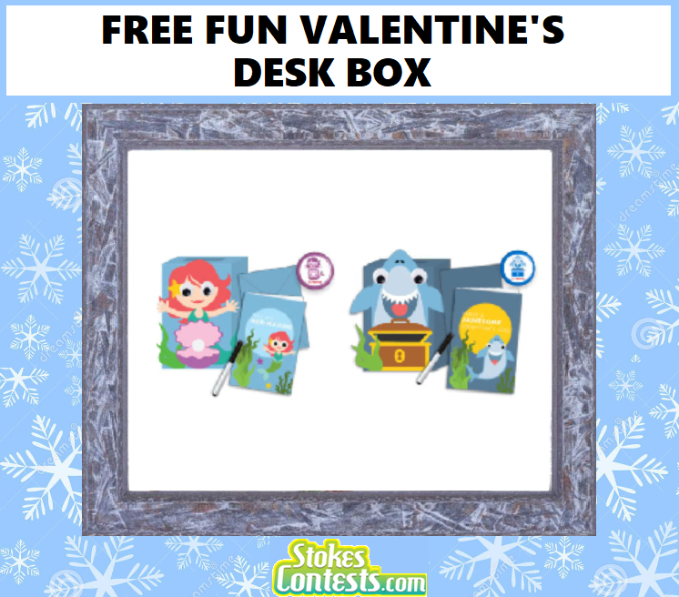Image FREE Fun Valentine's Desk Box