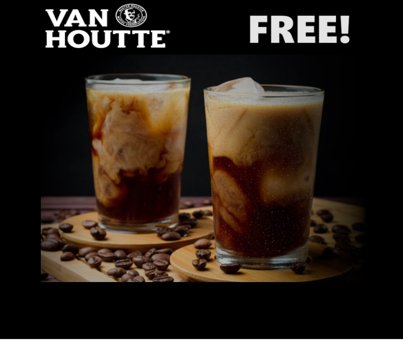 Image FREE Van Houtte Brew Over Ice Hazelnut Coffee
