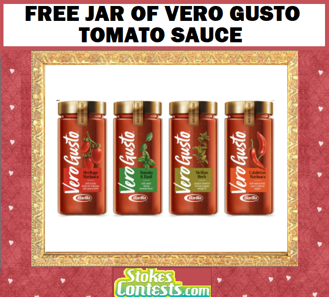 Image FREE Jar of Vero Gusto Tomato Sauce