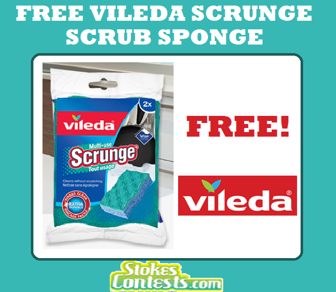 Image FREE Vileda Scrunge Multi-Use Scrub Sponge