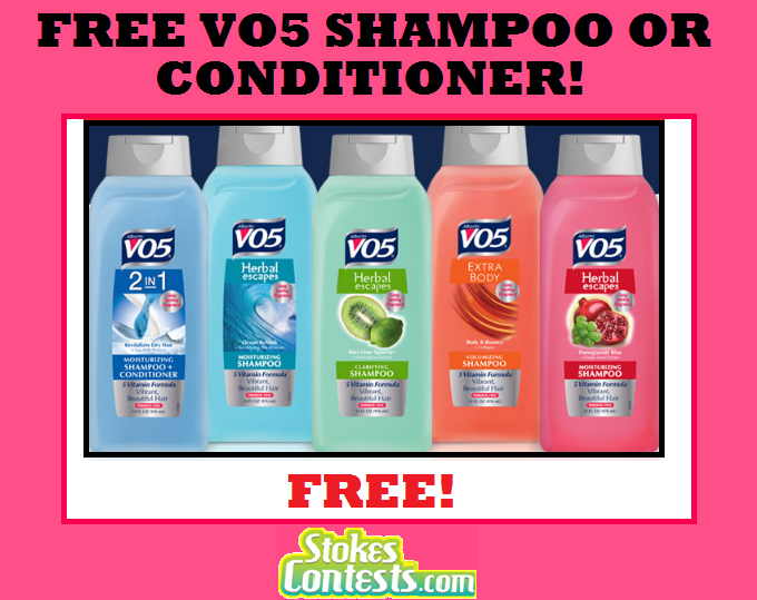 Image FREE Full Size VO5 Shampoo or Conditioner