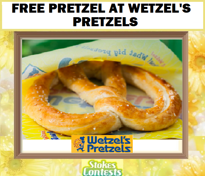 Image FREE Pretzel at Wetzel's Pretzels