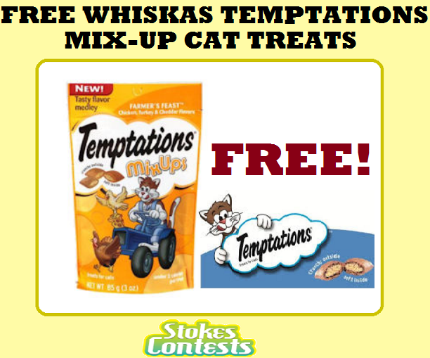 Image FREE Whiskas Temptations Mix-Ups Cat Treats TODAY ONLY!