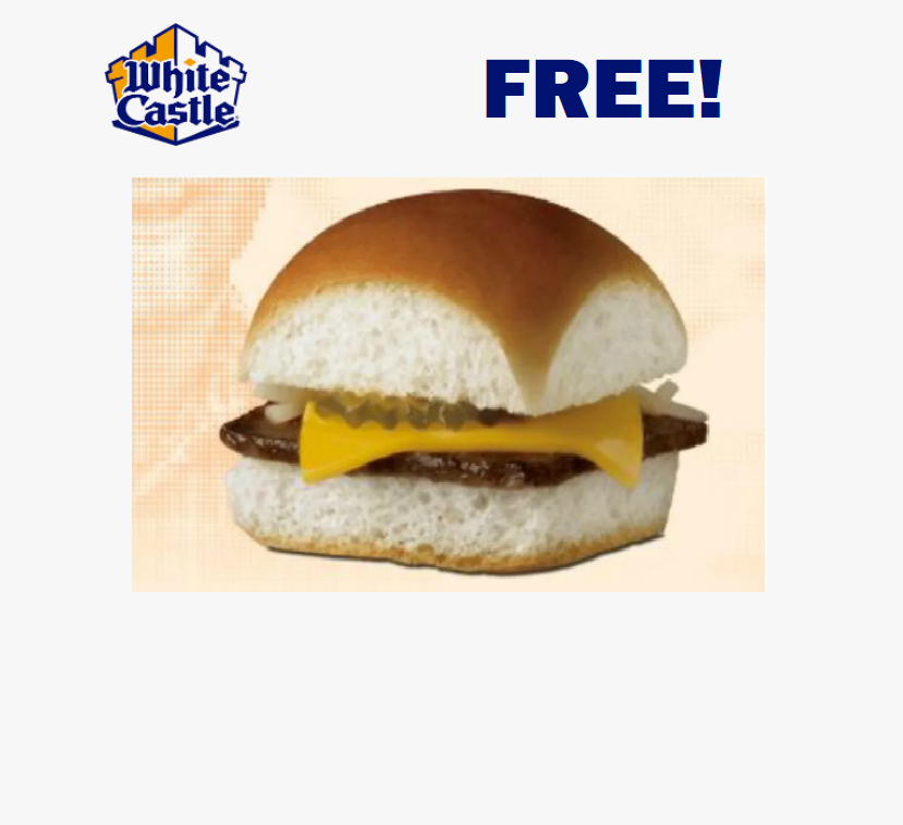 Image FREE White Castle Slider! TODAY ONLY!