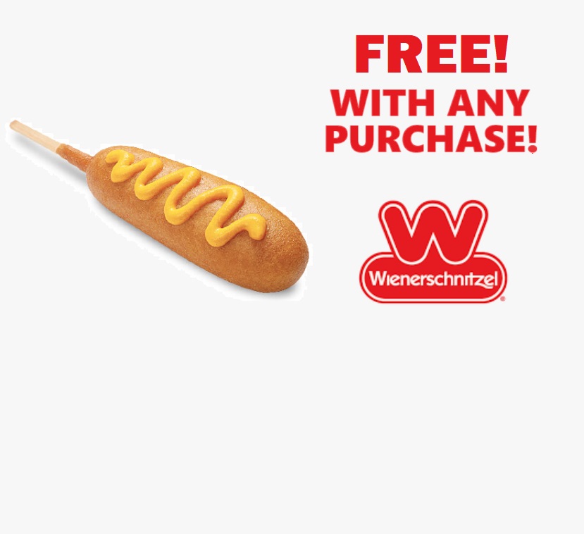Image FREE Corn Dog with Any Purchase at Wienerschnitzel 