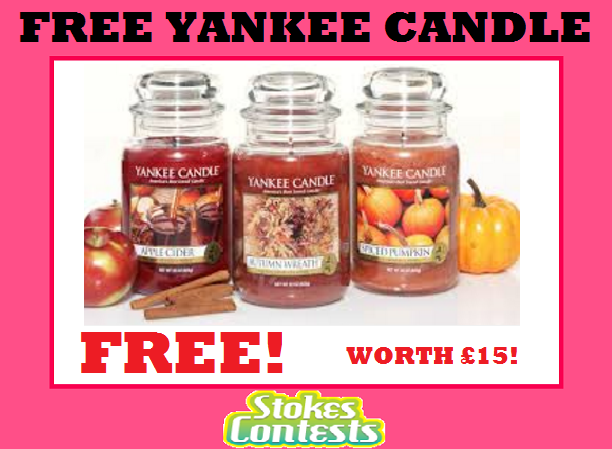 Image FREE Yankee Scented Candles Worth £15! 